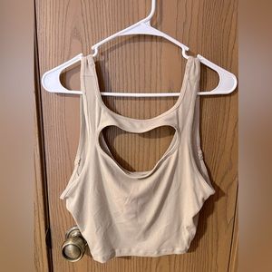 lululemon cut out cropped tank sz 12